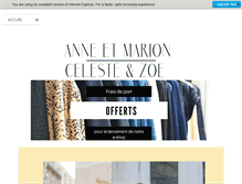 Tablet Screenshot of anneetmarion.com